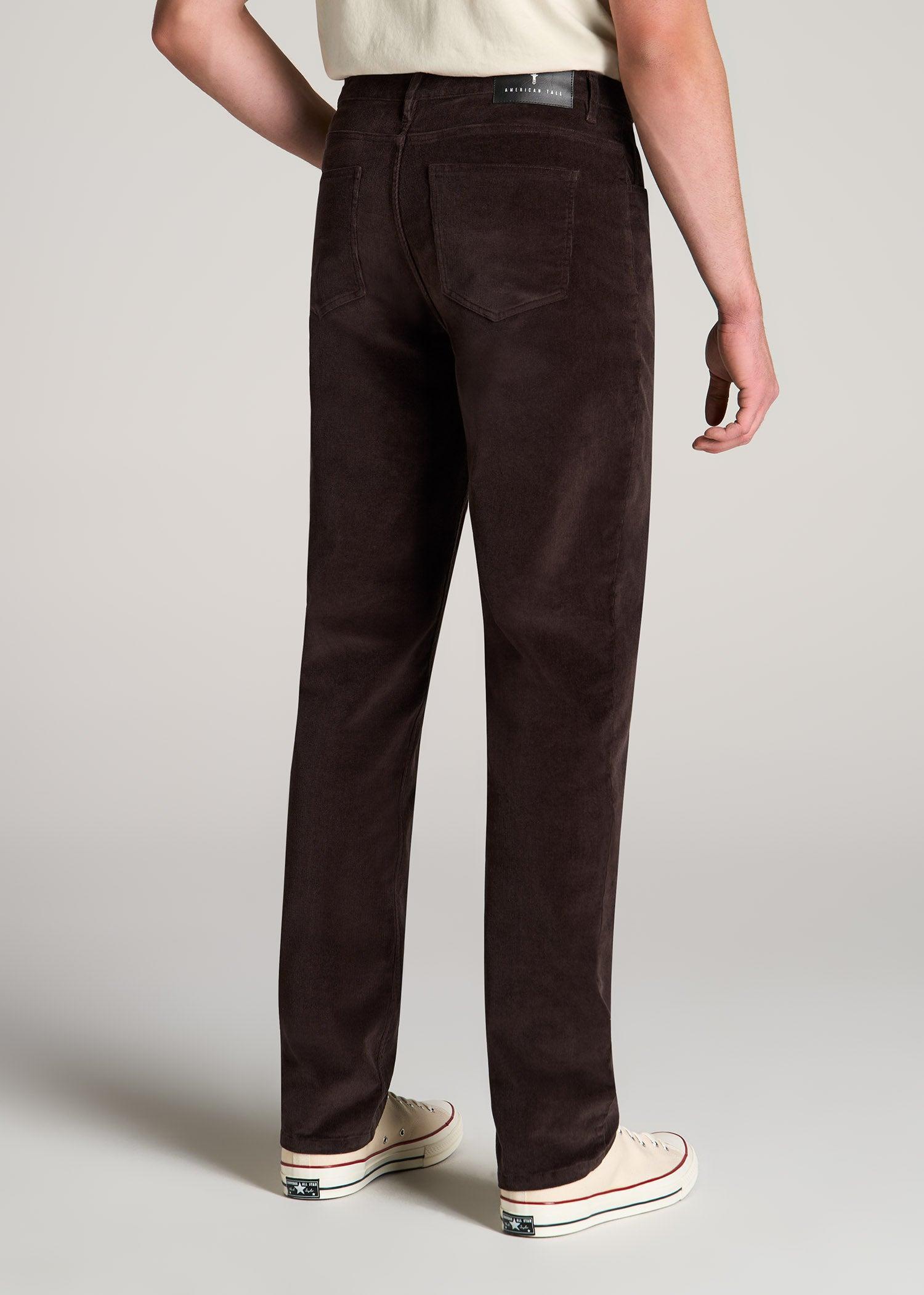 STRAIGHT-LEG Stretch Corduroy Pants for Tall Men in Evening Blue Product Image