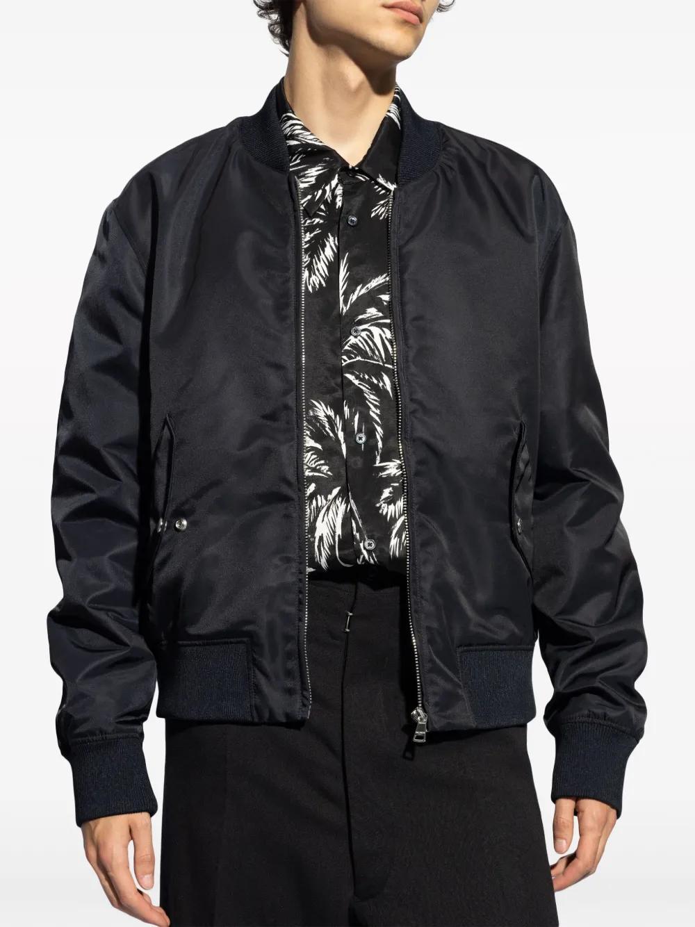 logo-embroidered bomber jacket Product Image