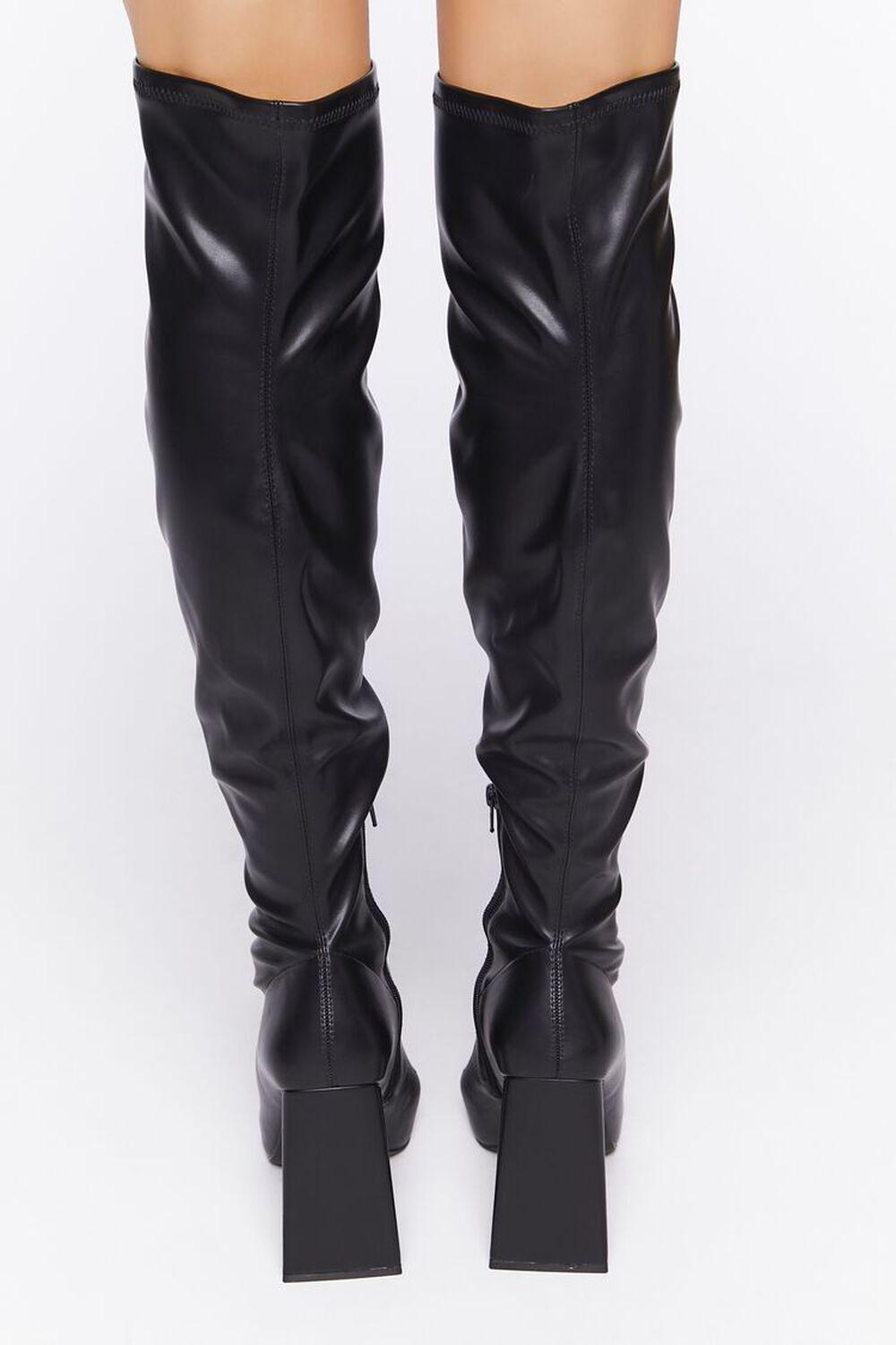 Faux Leather Over-the-Knee Boots | Forever 21 Product Image