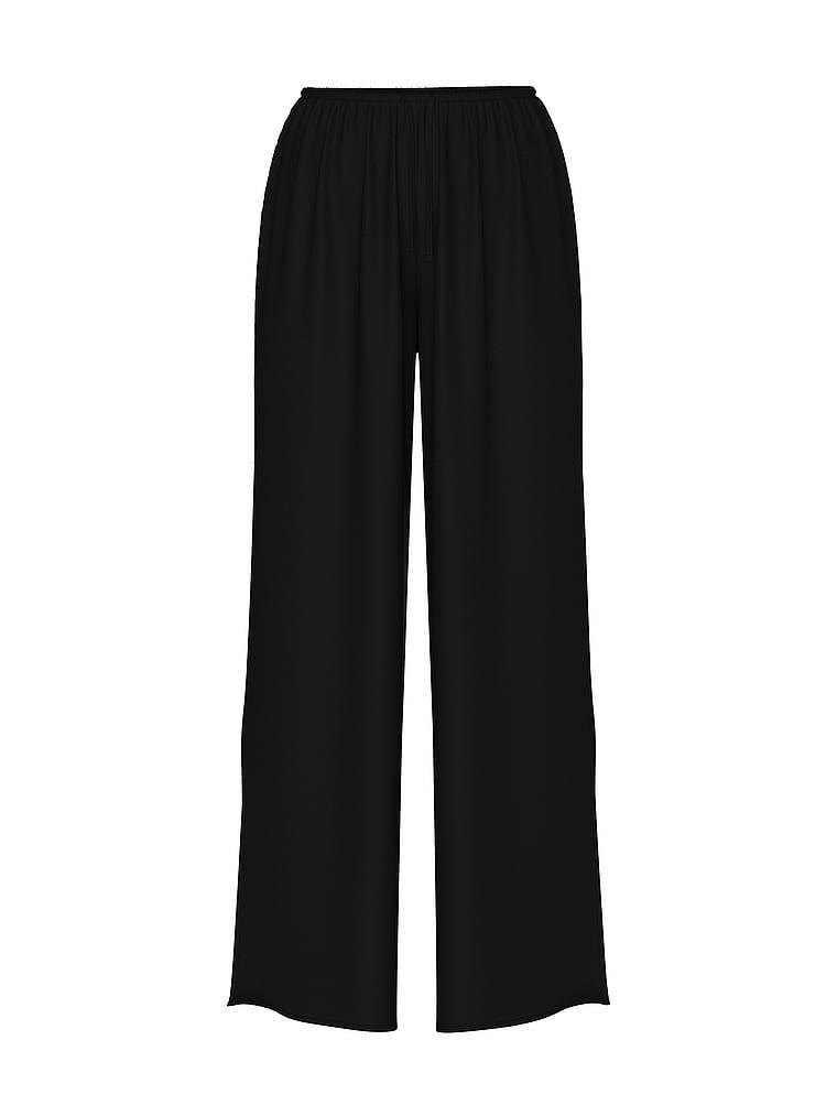 Beachwear Sheer Crinkle Wide-Leg Pants Product Image