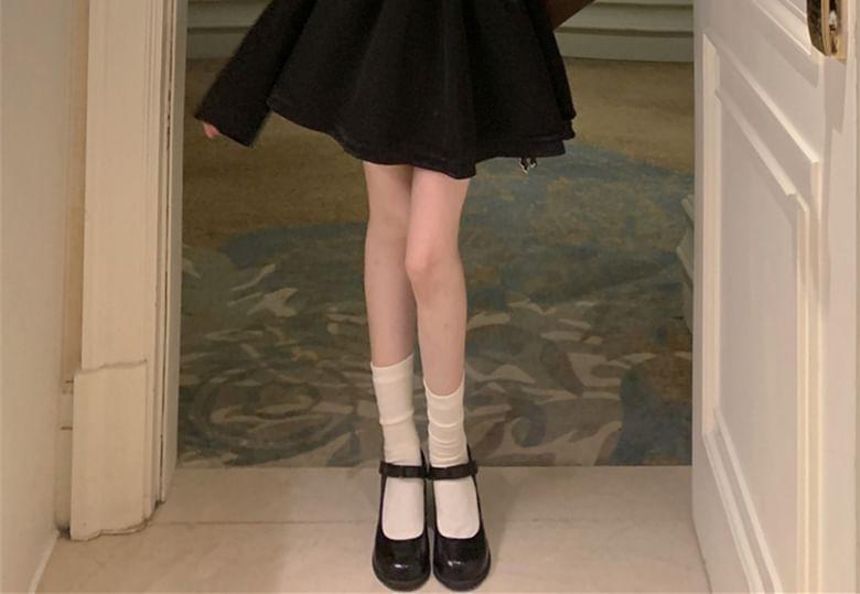 Double-Breasted Tweed Jacket / Mock-Neck Mini A-Line Dress Product Image