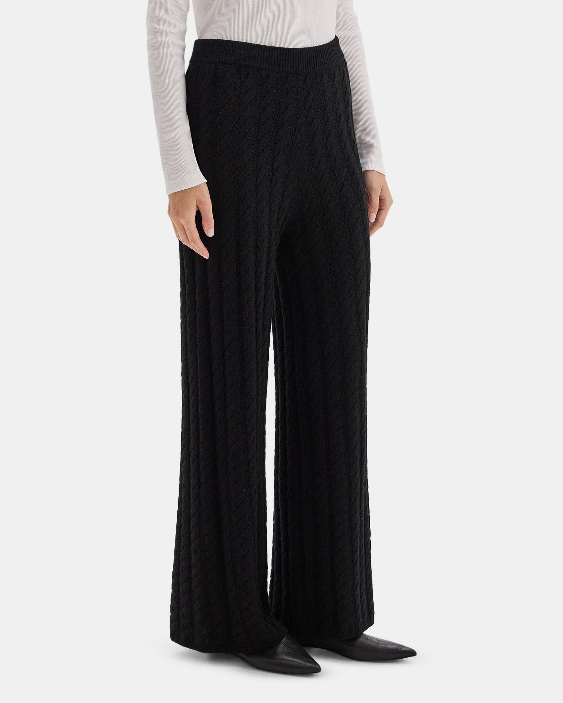 Cable Knit Pant in Wool-Cashmere Blend Product Image