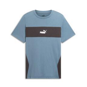 PUMA Power Men's Colorblock T-Shirt in Grey Skies Product Image