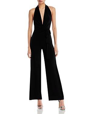 Norma Kamali Halter Wide Leg Jumpsuit Product Image