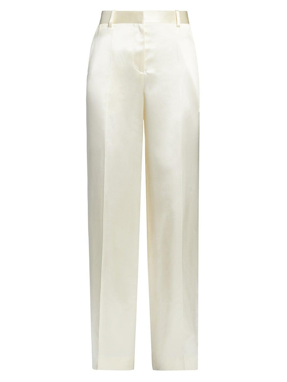 Womens Encore Satin Wide-Leg Trousers Product Image