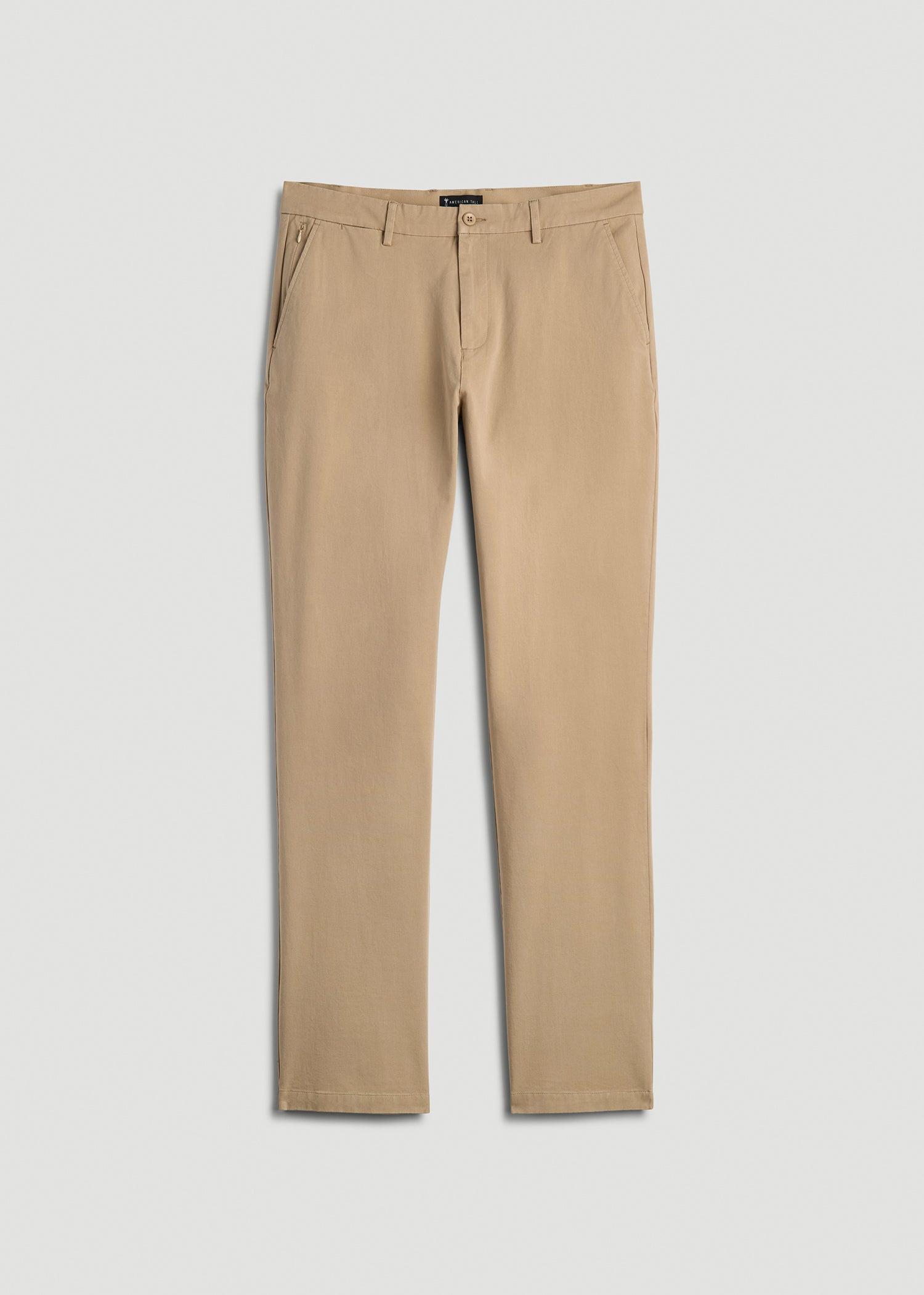 4 Way Stretch Commuter RELAXED Chino Pants for Tall Men in Hazelwood Product Image