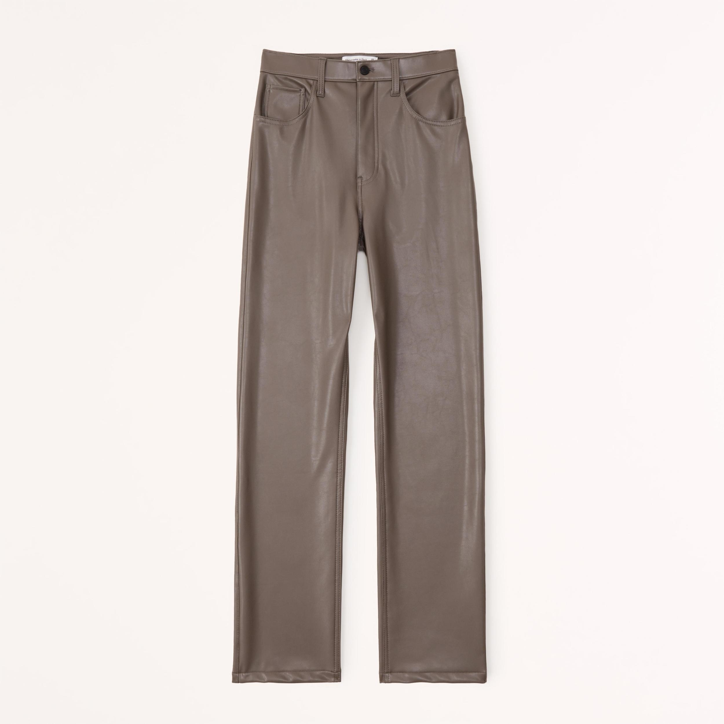 Vegan Leather 90s Straight Pant Product Image