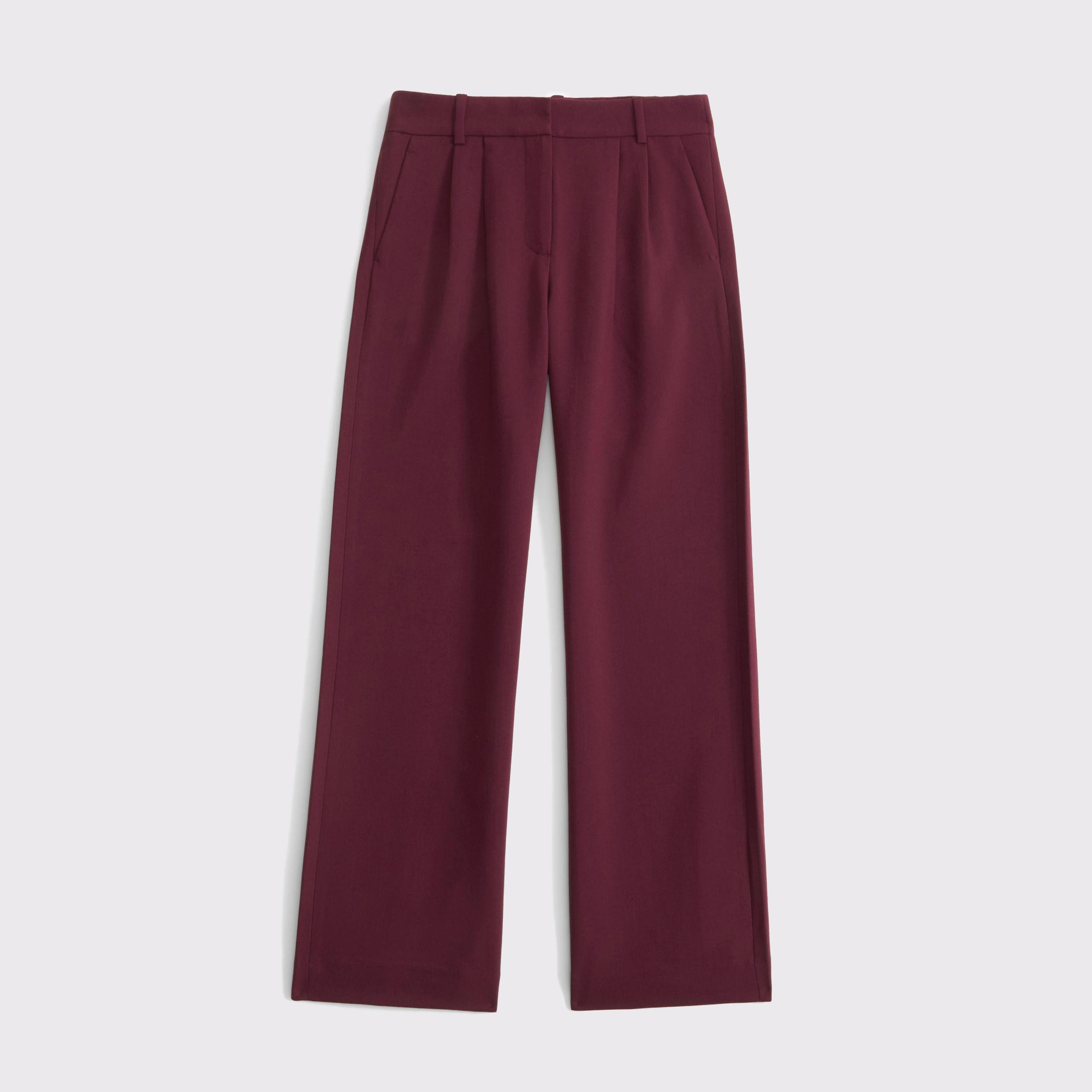 A&F Sloane Low Rise Tailored Wide Leg Pant Product Image