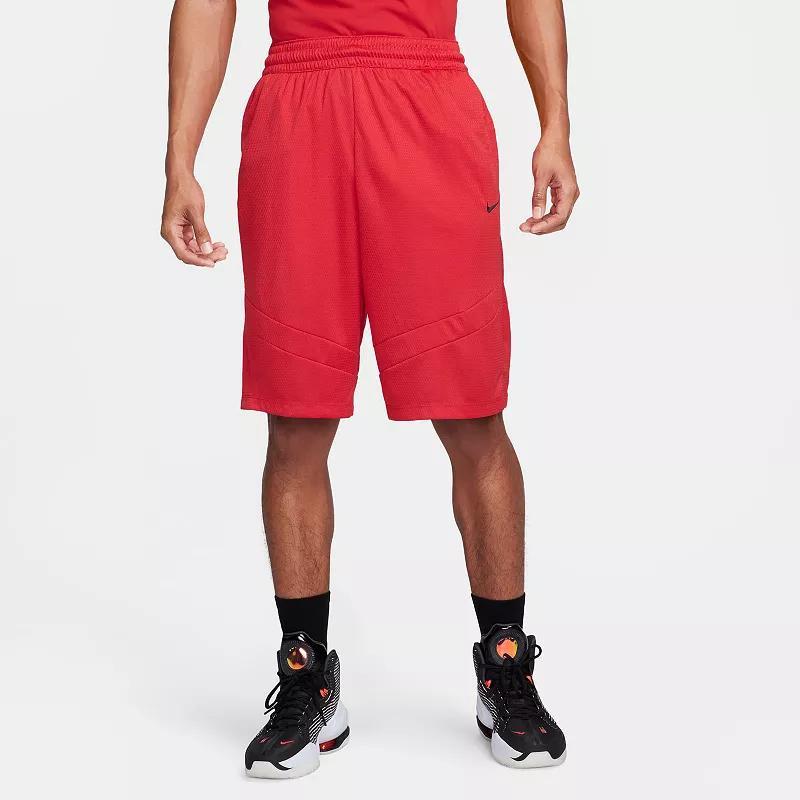 Men's Nike Dri-FIT Icon 11-in. Basketball Short, Size: Medium, University Red Black Product Image