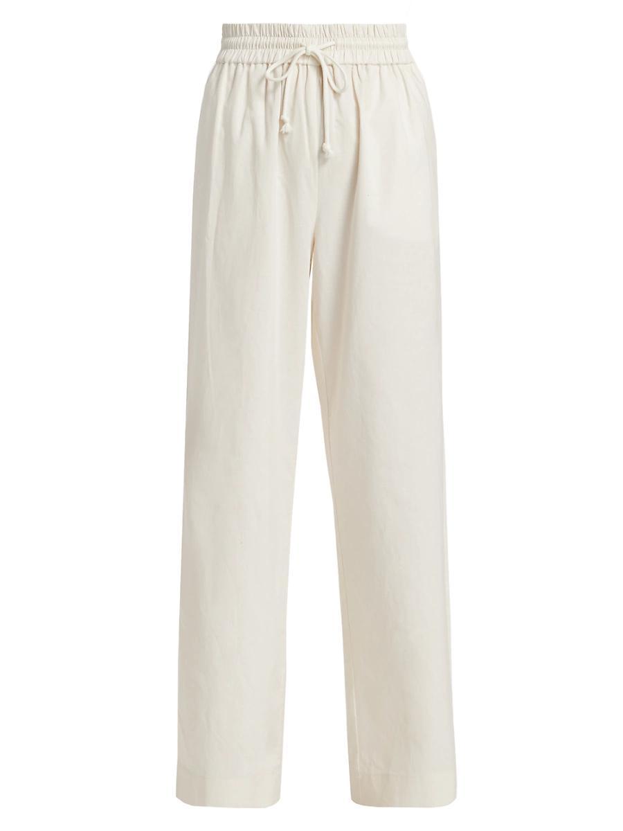 Womens Linen-Blend Lounge Pants Product Image