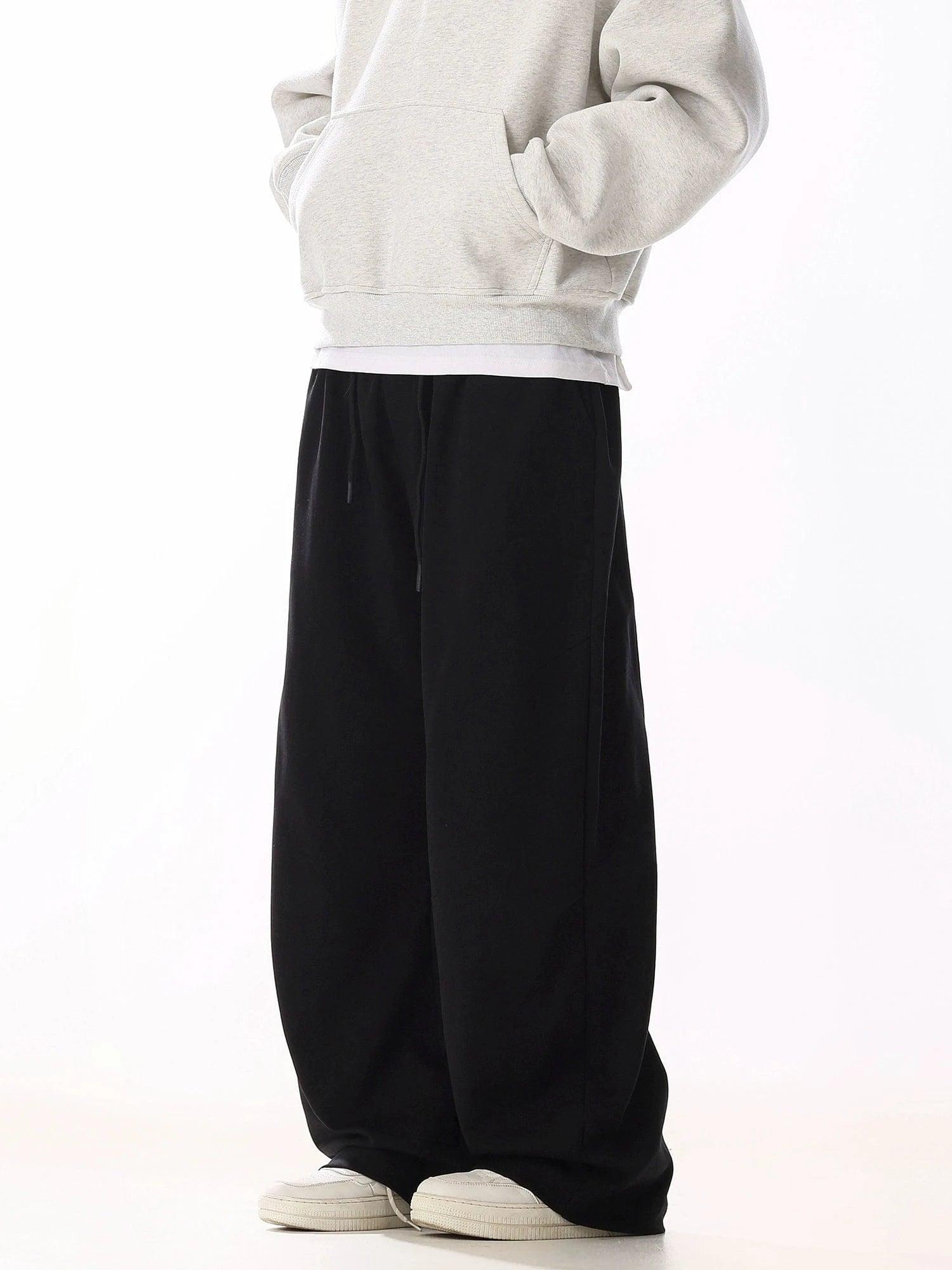 RT No. 19825 BLACK STRAIGHT SWEATPANTS Product Image