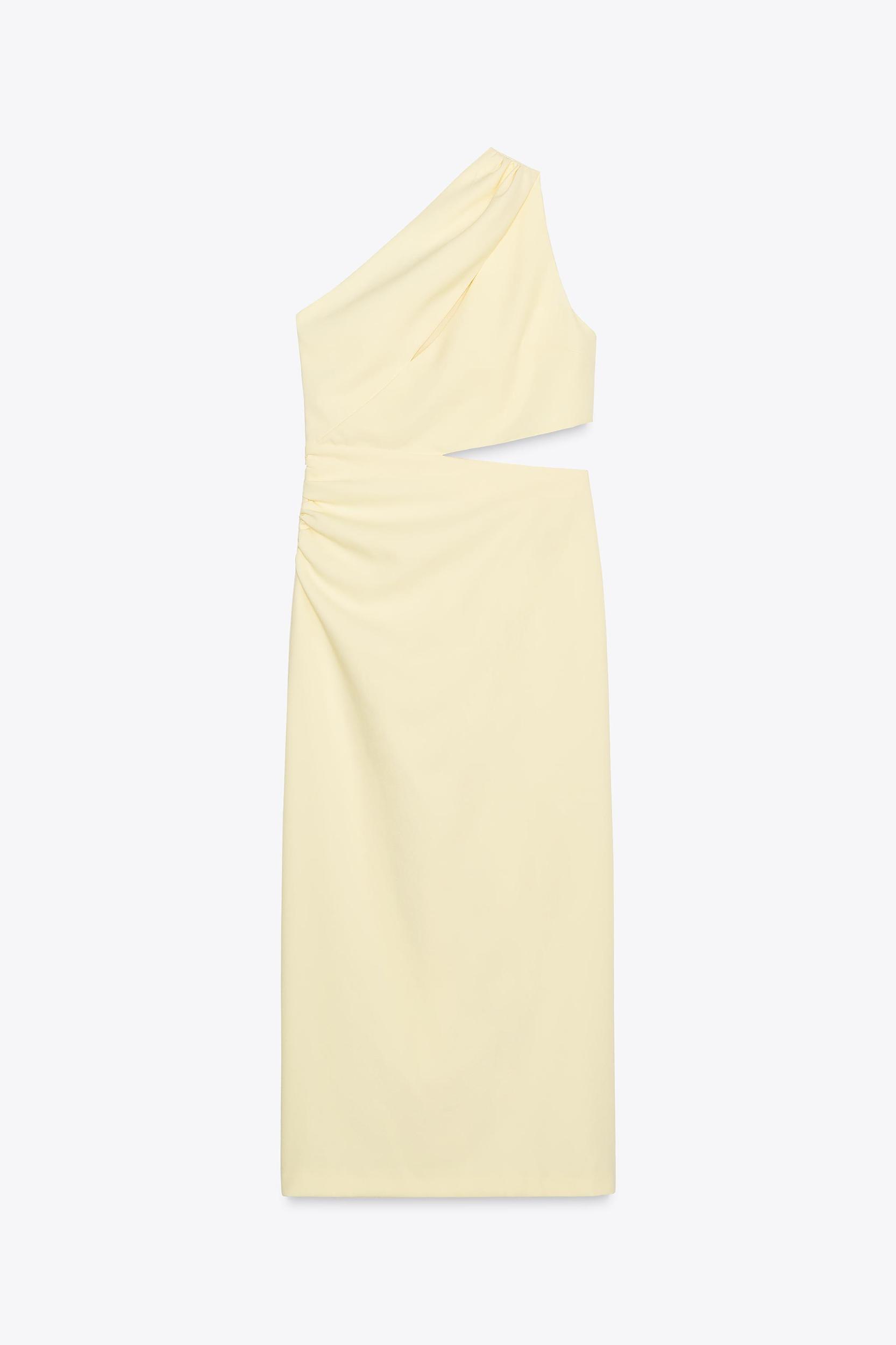 ASYMMETRIC CUT OUT MIDI DRESS Product Image
