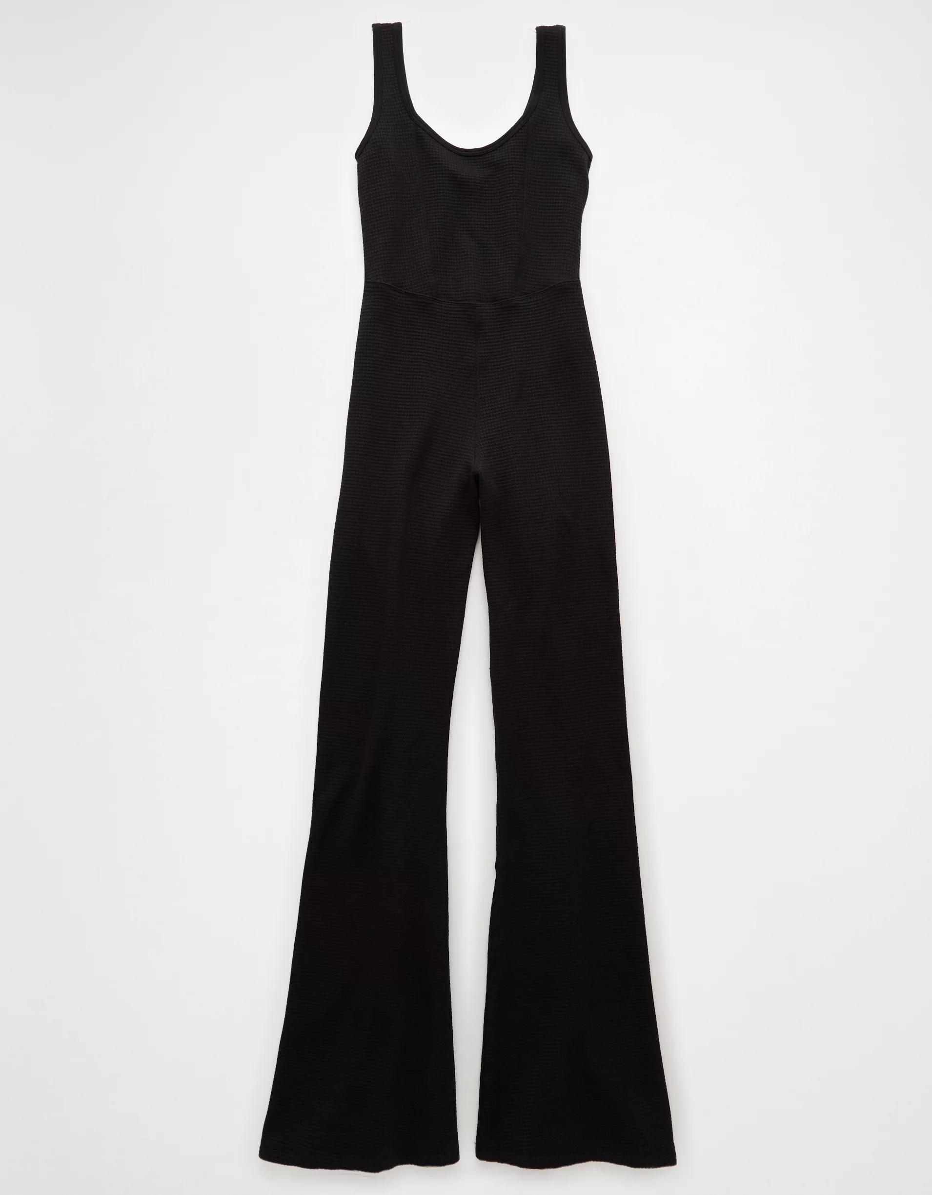 AE Scoop Neck Flare Leg Jumpsuit Product Image
