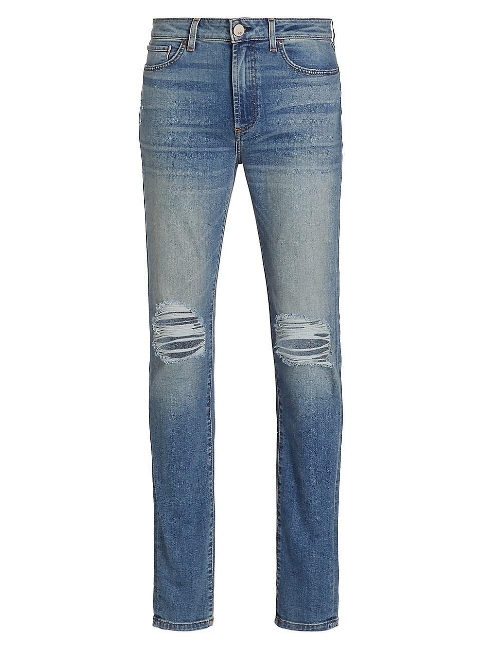 Mens Greyson Knee-Rip Skinny Jeans Product Image