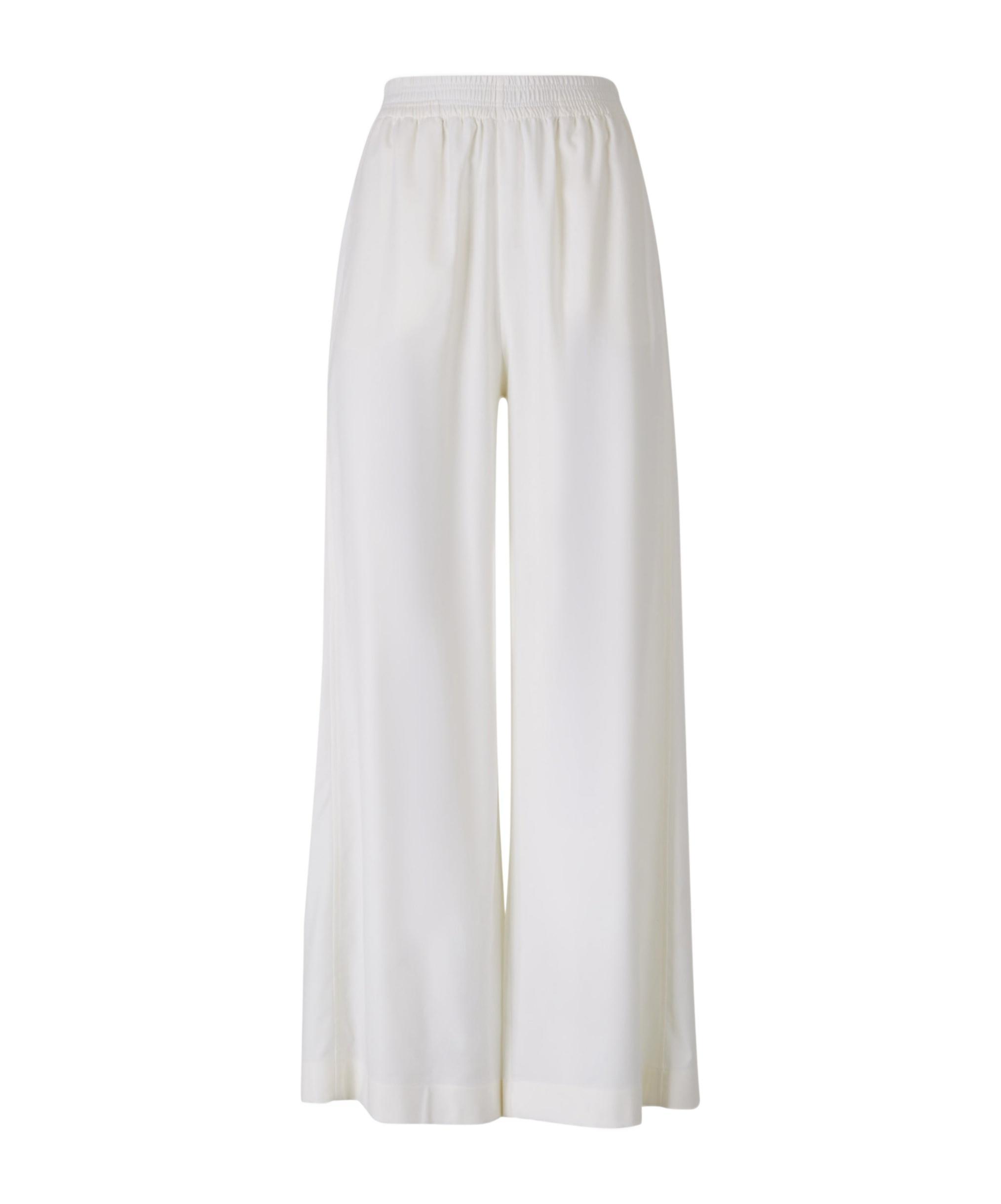 FABIANA FILIPPI Flowy Flannel Trousers In Beige Product Image
