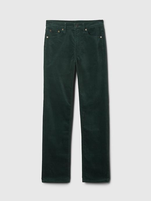 High Rise Velvet '90s Straight Pants Product Image