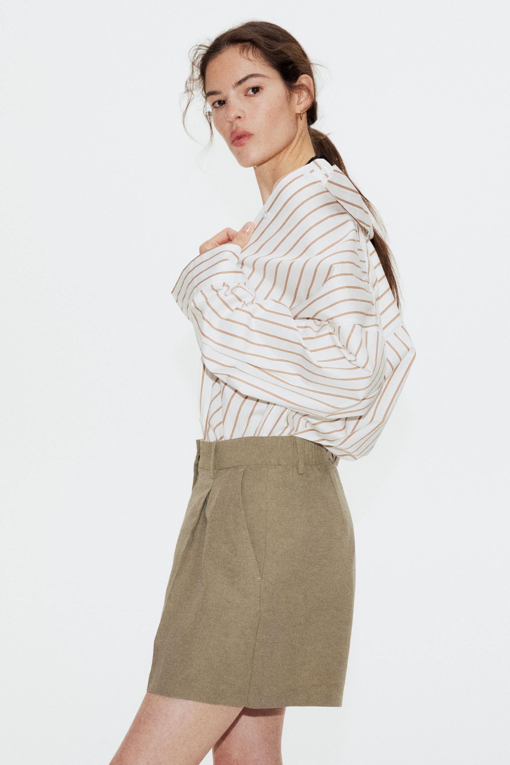 Linen-Blend Shorts Product Image