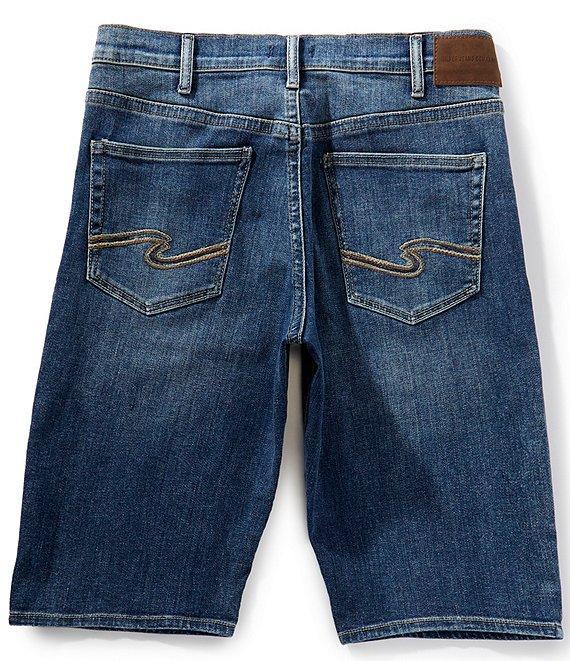 Silver Jeans Co. Gordie Relaxed Fit 12#double; Denim Bermuda Shorts Product Image