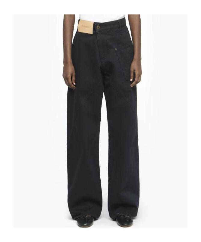 JW ANDERSON Twisted Workwear Denim Jeans In Black Product Image