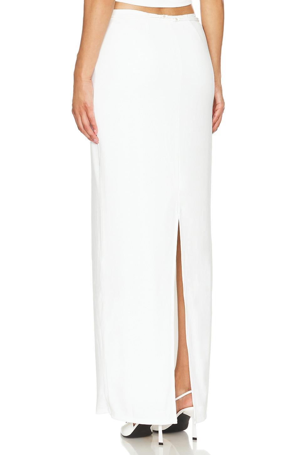 Lovers and Friends x Maggie MacDonald Carolyn Maxi Skirt in White Product Image