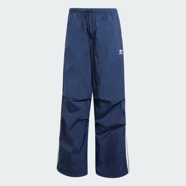 adidas 3-Stripes Woven Parachute Pants Black XS Womens Product Image