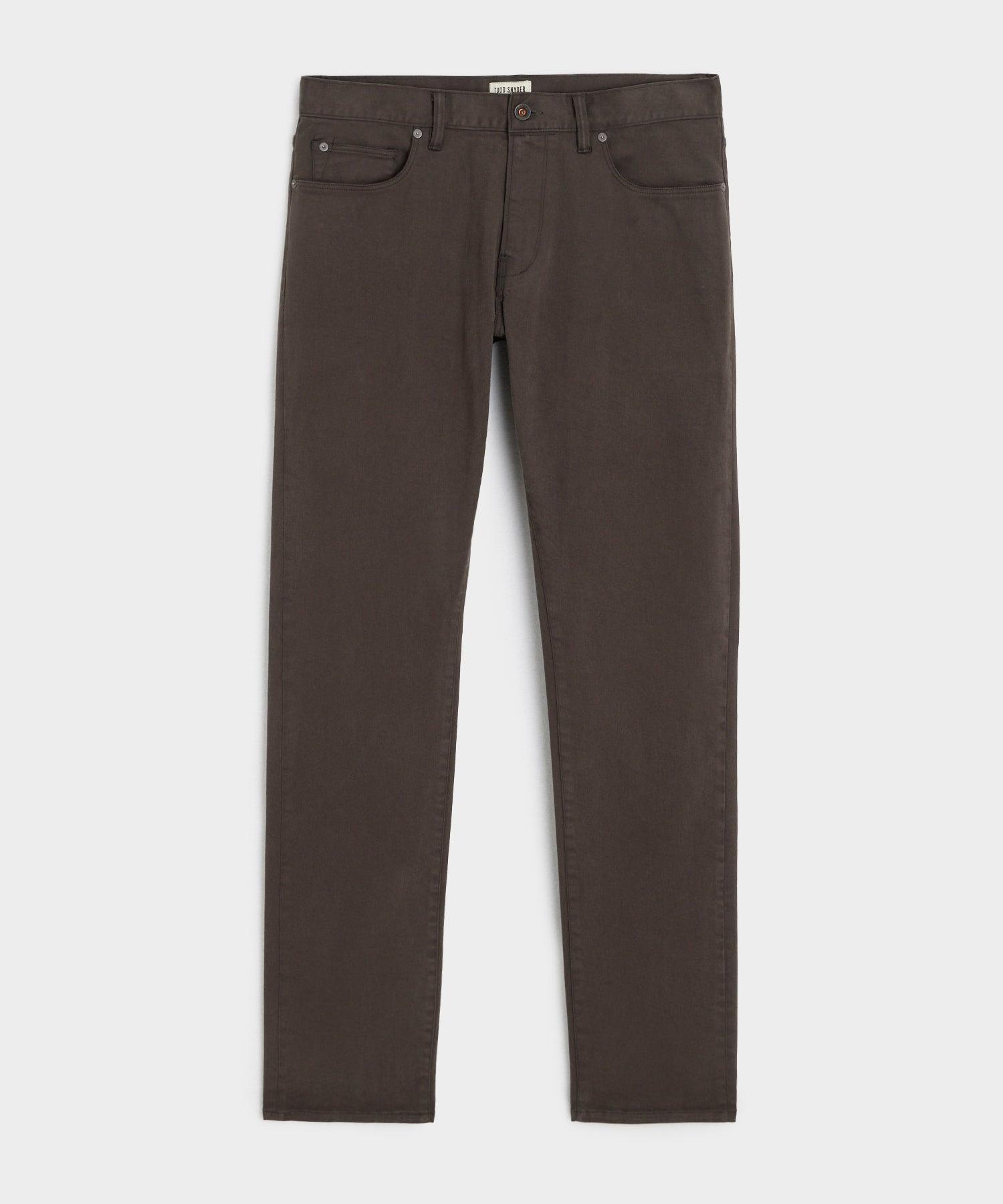 Slim Fit 5-Pocket Chino in Espresso Bean Product Image