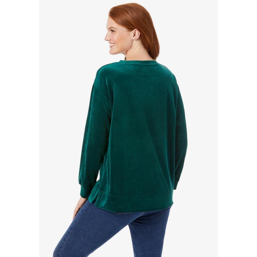 Woman Within Women's Plus Size French Terry Swing Jacket Product Image