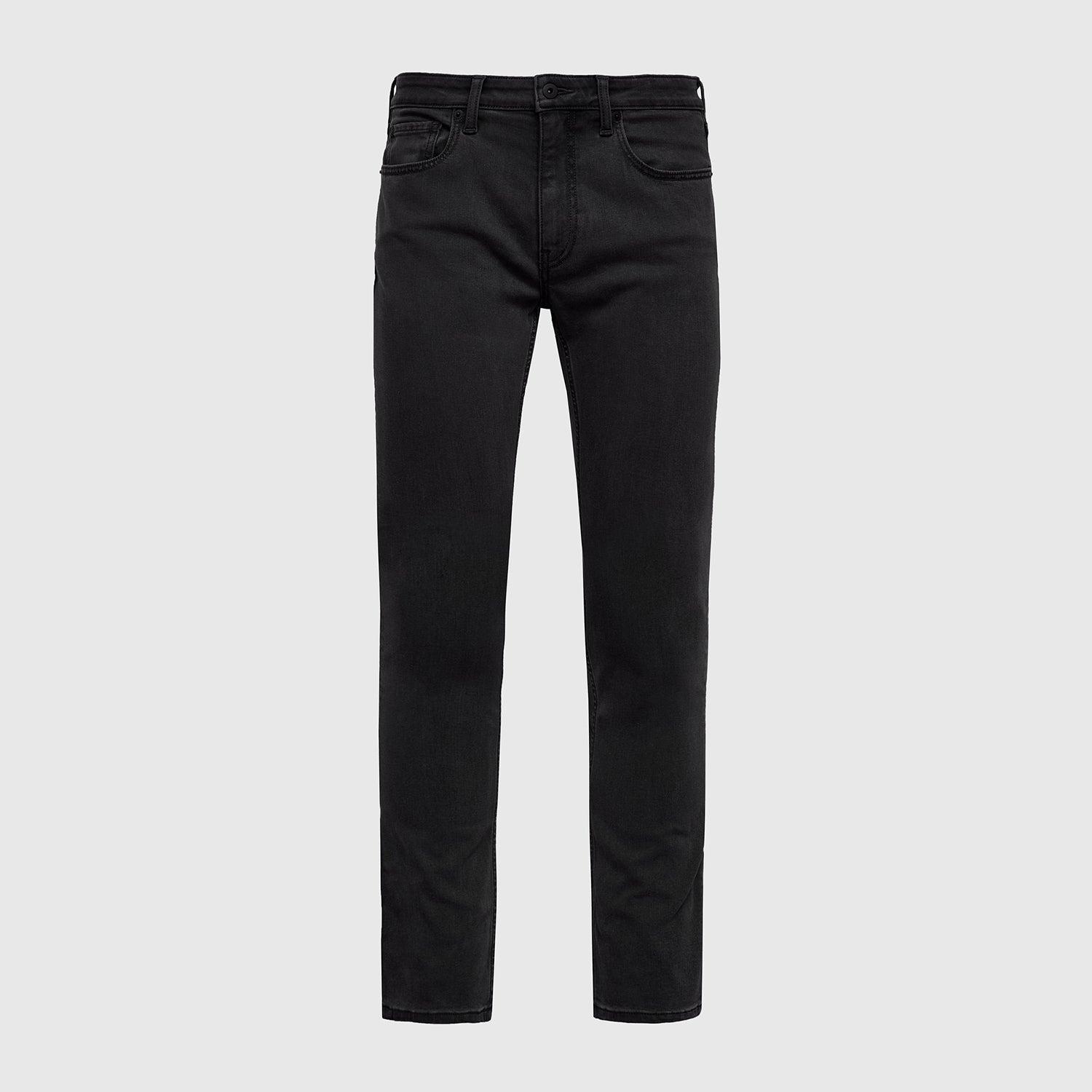Black Wash Straight Comfort Stretch Jeans Product Image