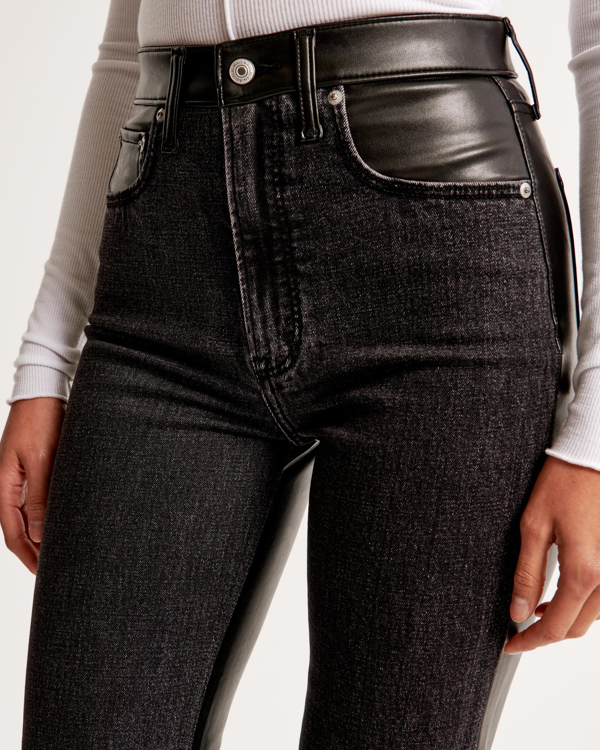 Mixed Fabric Curve Love Ultra High Rise Ankle Straight Jean Product Image