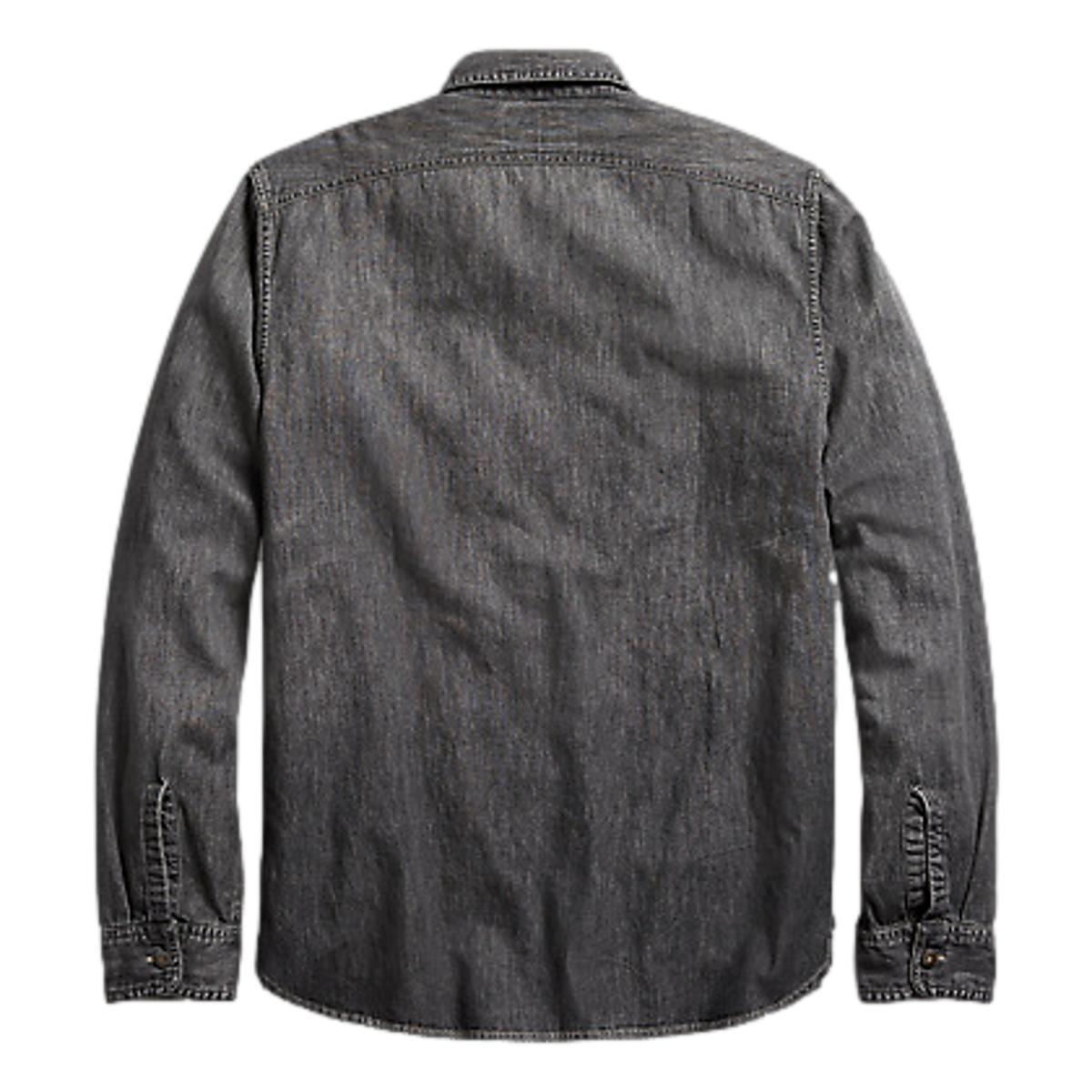 Denim Workshirt Black And White Product Image