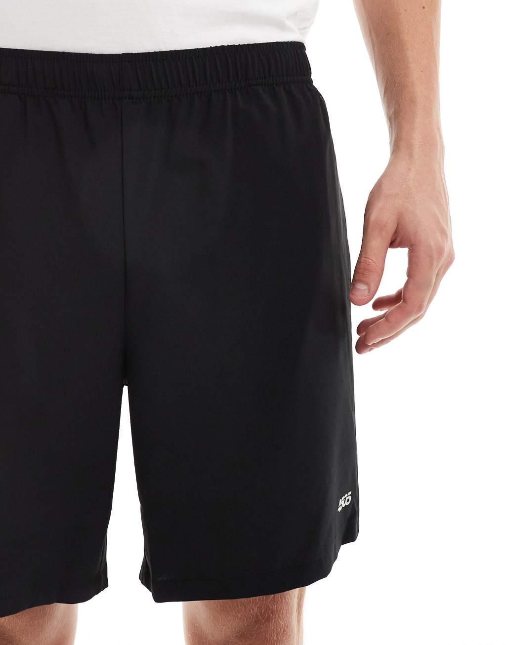 ASOS 4505 Icon 7 inch training shorts with quick dry 2 pack in black and charcoal Product Image