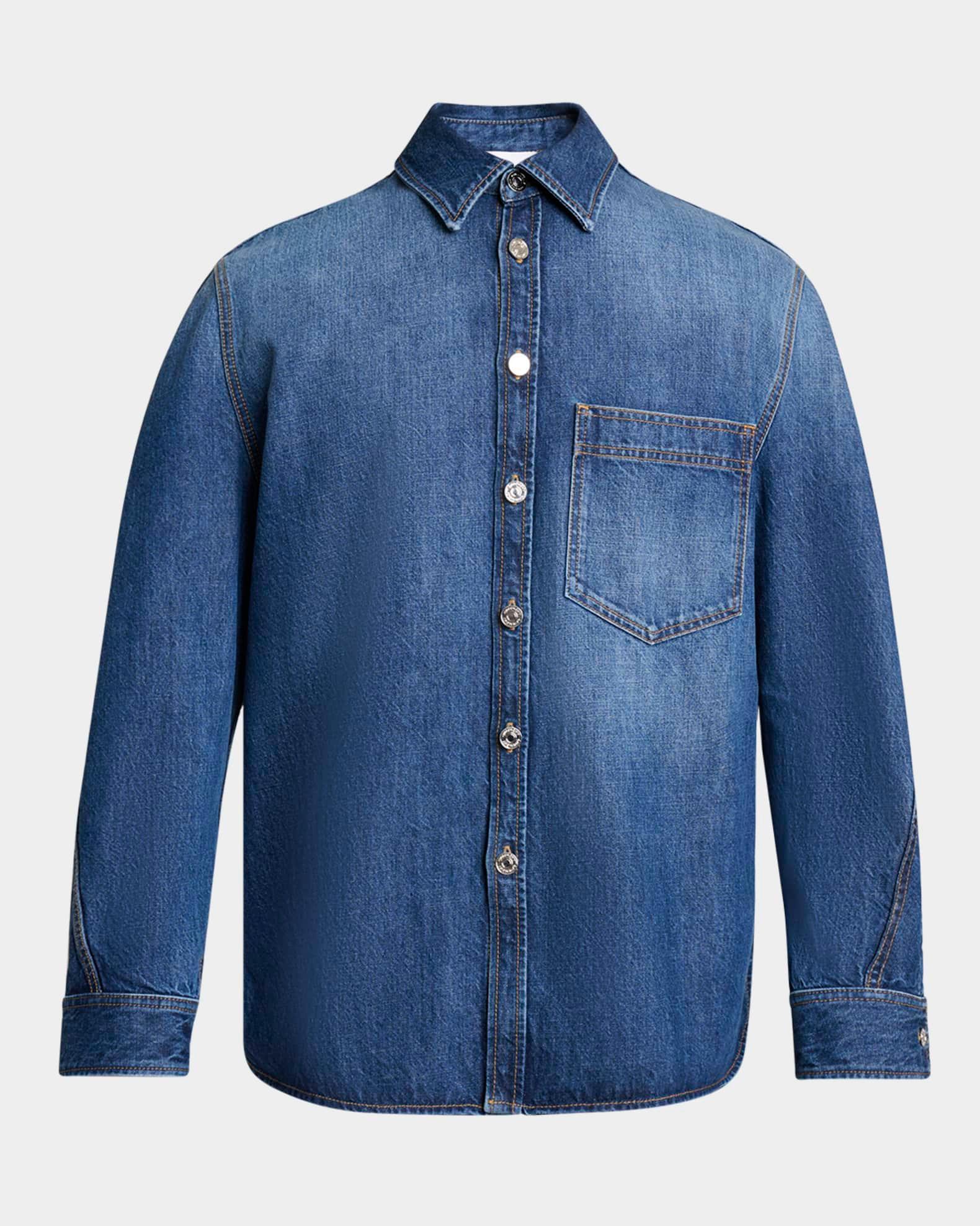 Men's Denim Overshirt  Product Image