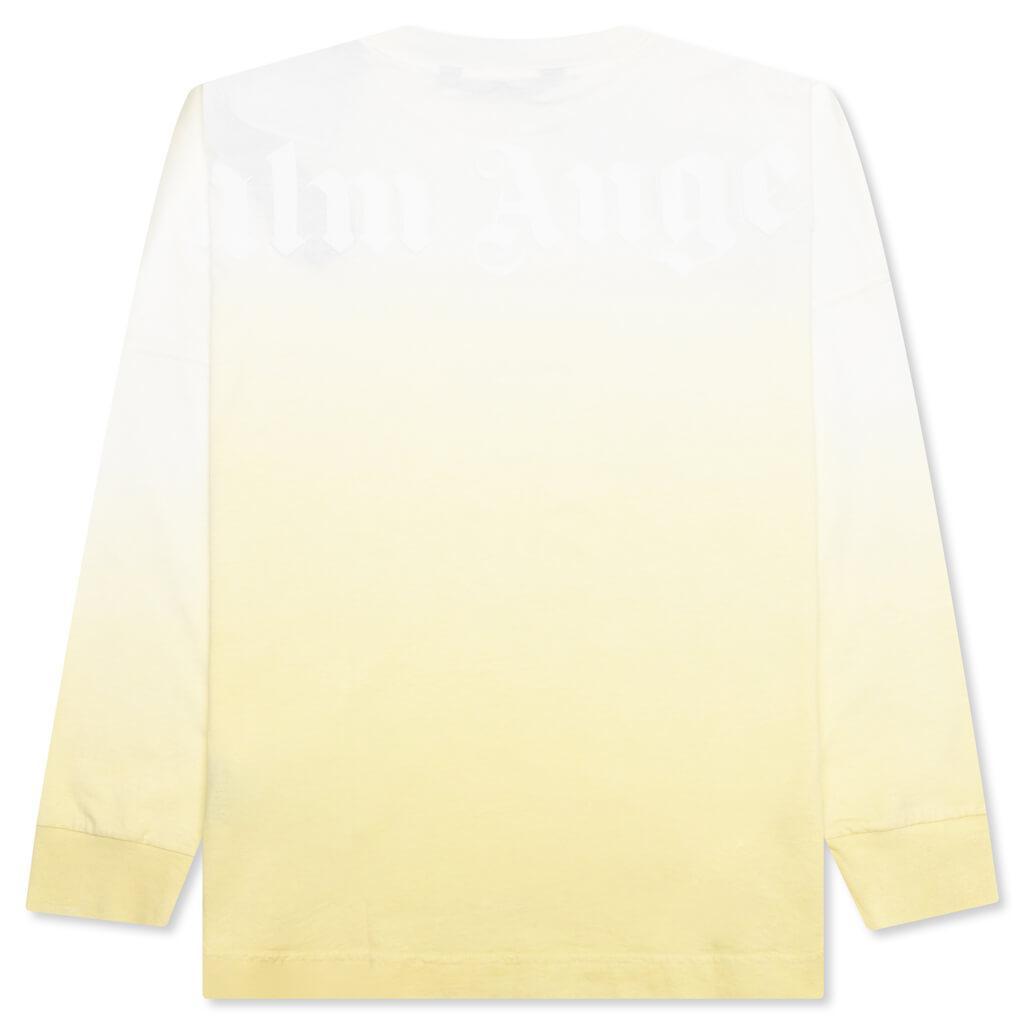 Gradient Overlogo L/S Tee - Yellow/White Male Product Image