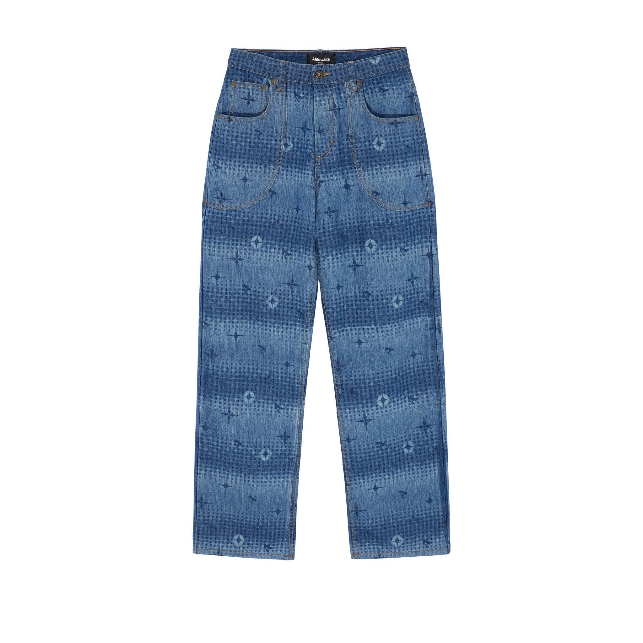 Men's Laser Fitted Denim Jacket Male Product Image