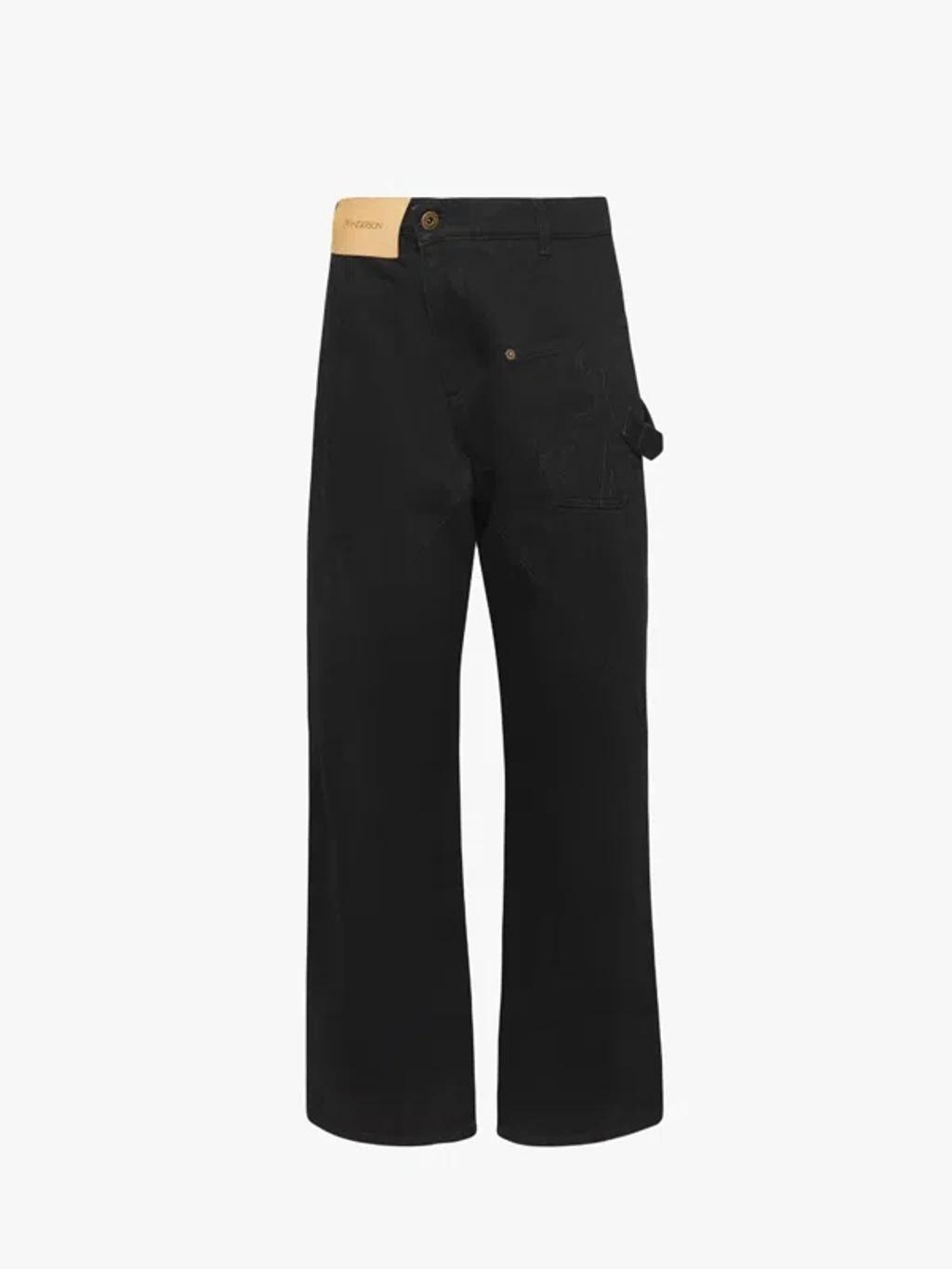 JW ANDERSON Twisted Workwear Denim Jeans In Black Product Image