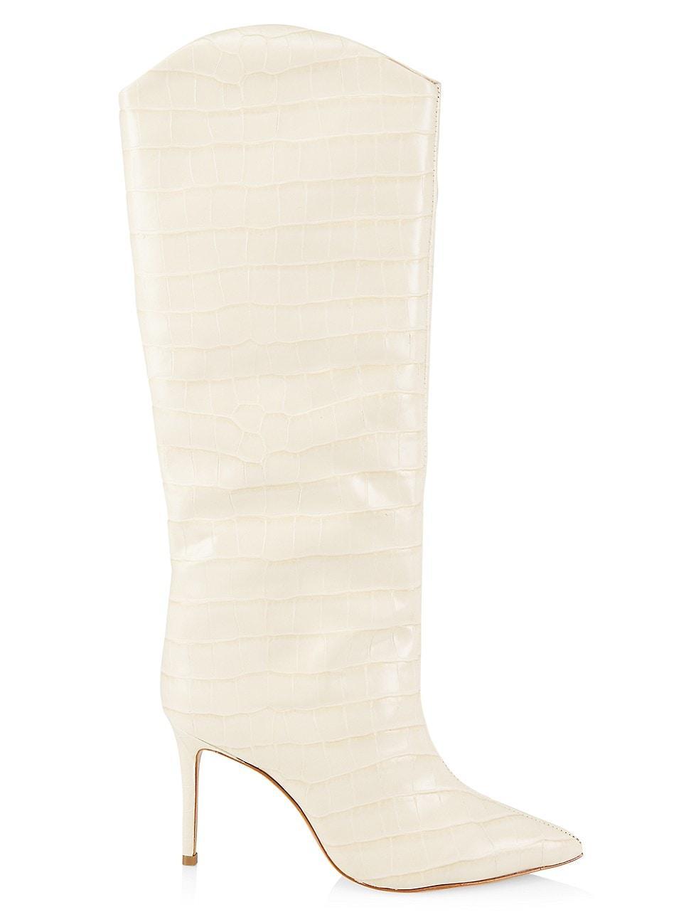 Maryana Crocodile-Embossed Leather Boot Product Image