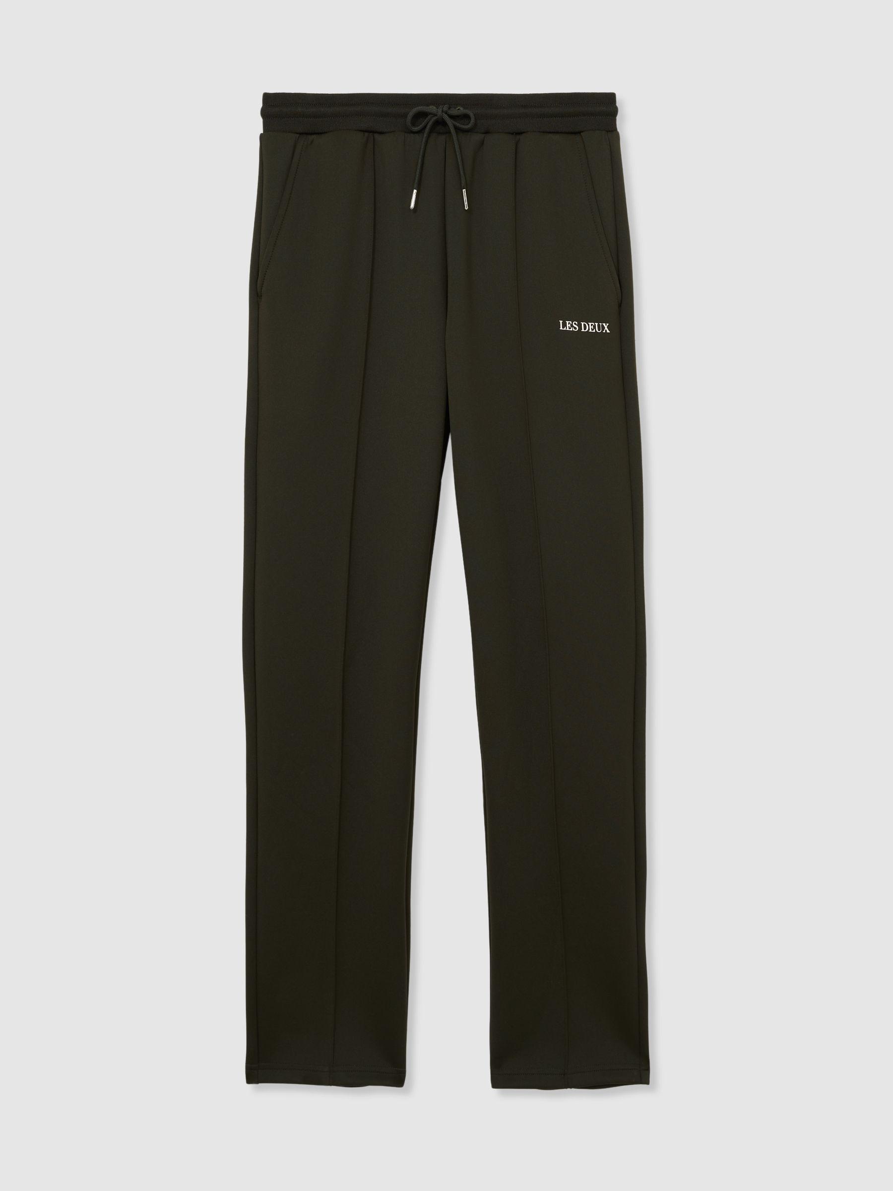 Les Deux Slim-Fit Drawstring Joggers in Dark Green Product Image