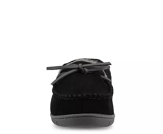 VANCE Hayden Men's Moccasin Slippers, Size: Small(7-8), Black Product Image