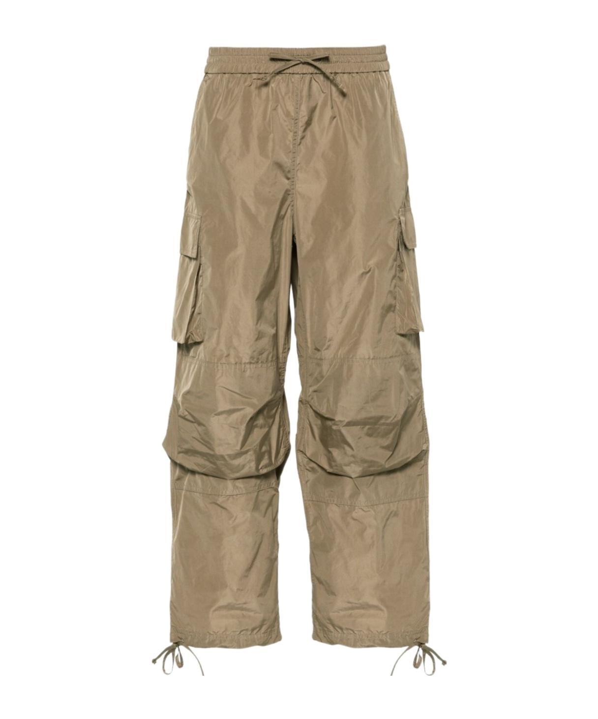 MSGM Tapered Cargo Pants In Brown Product Image