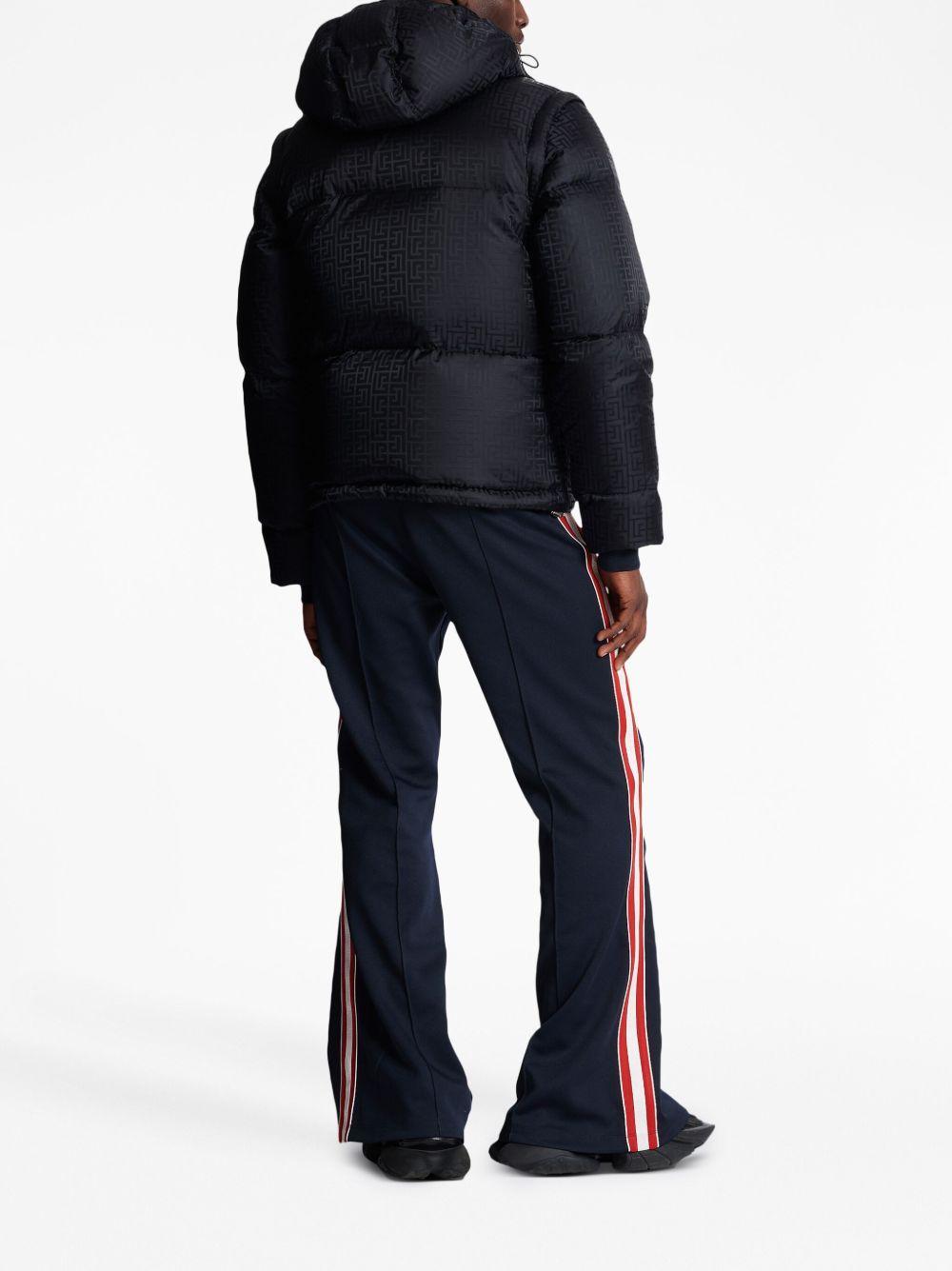 monogram-jacquard puffer jacket Product Image