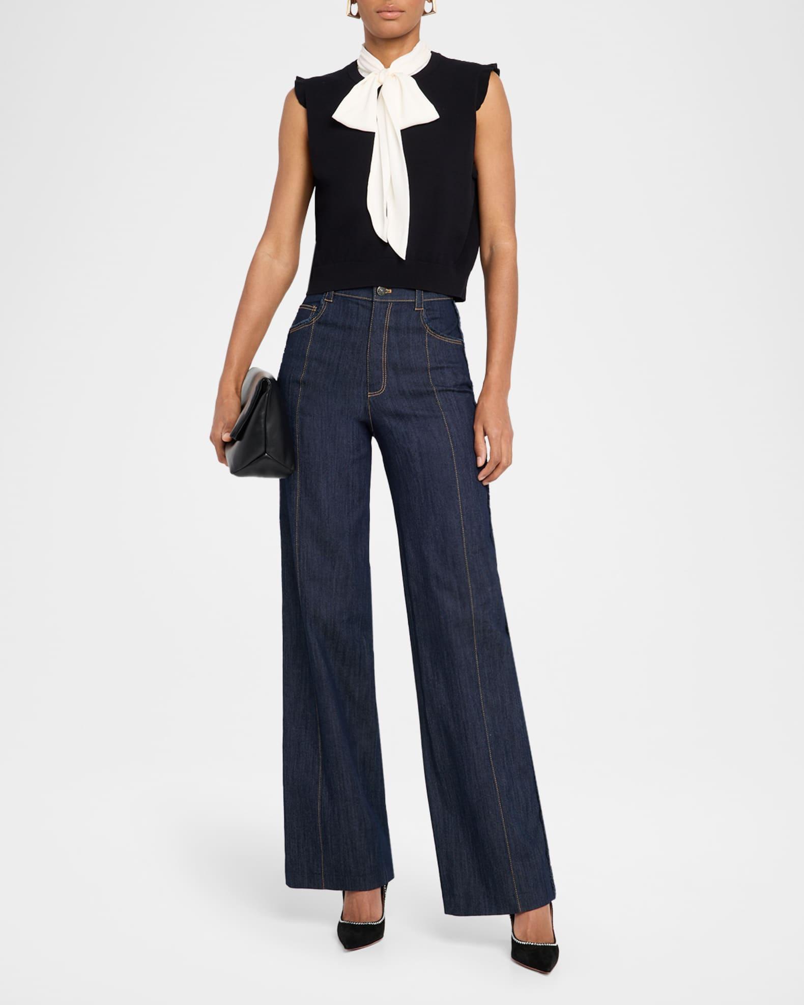 Chiara Sleeveless Tie-Neck Top  Product Image