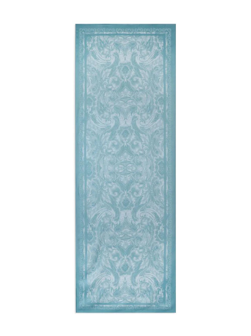 ETRO Motif-print Scarf In Blue Product Image