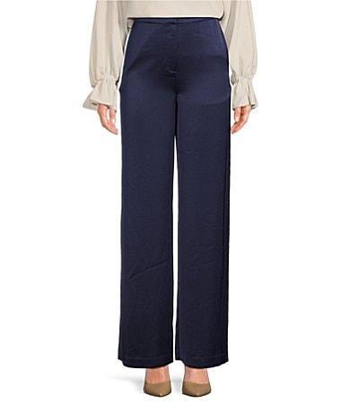 Womens Nolita Wide-Leg Satin Pants Product Image