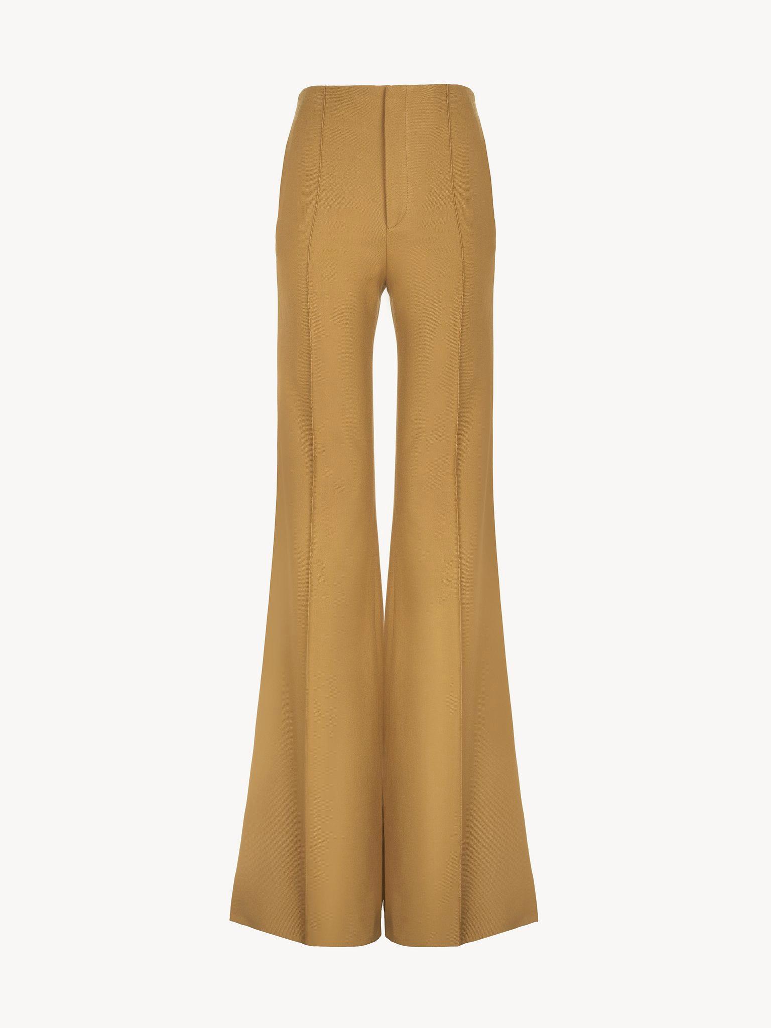 Flare pants in cotton drill Product Image