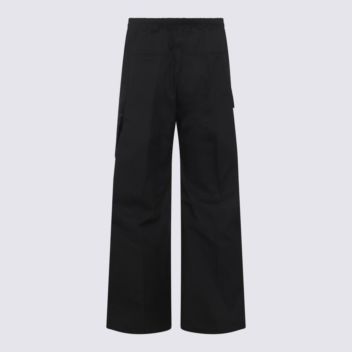 RICK OWENS Black Cotton Pants Product Image