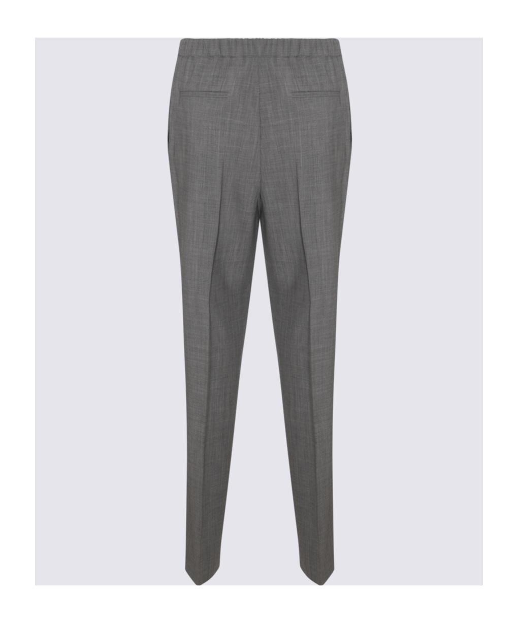 FABIANA FILIPPI Mélange Straight-leg Trousers In Gray Product Image