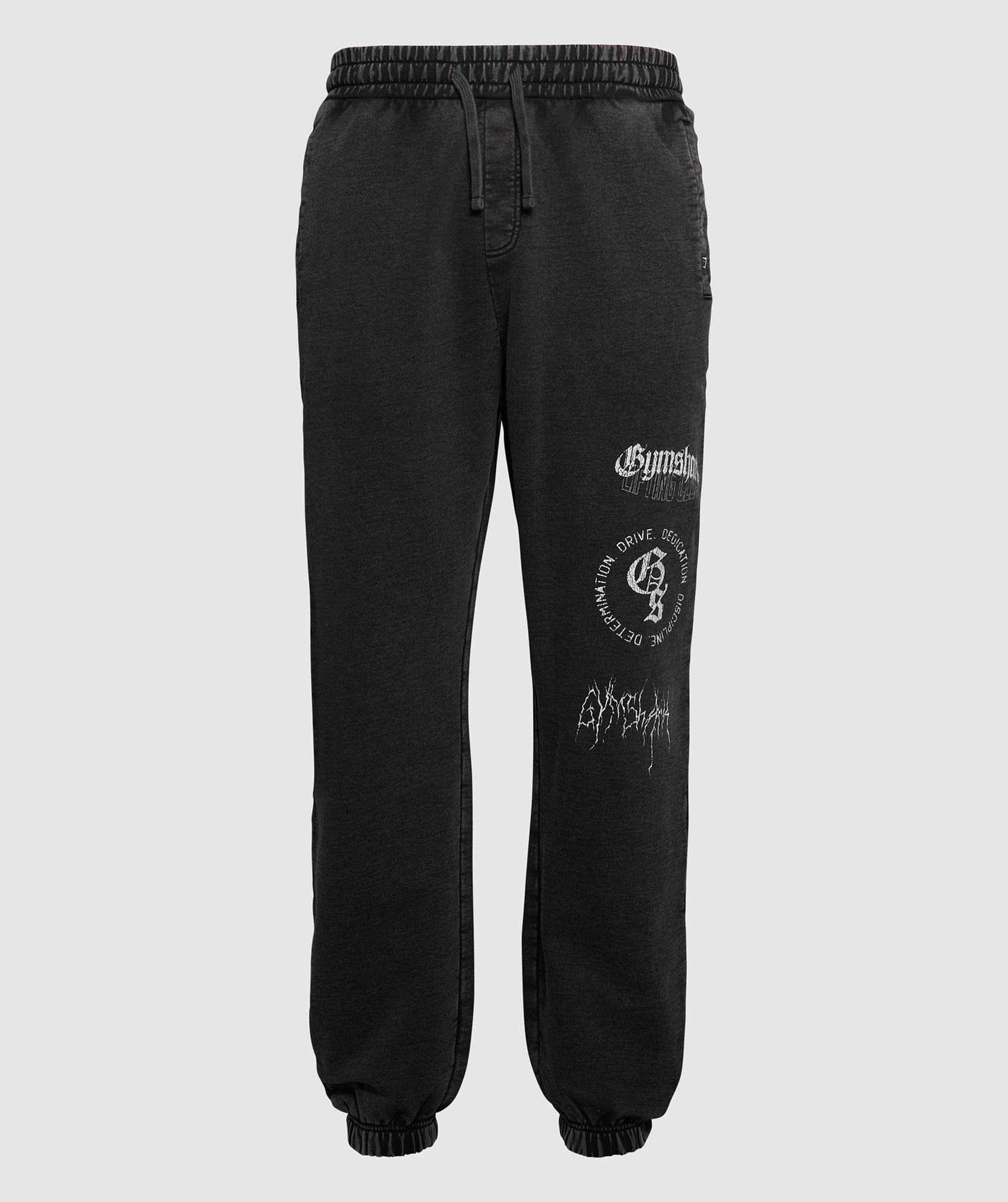 Distressed Graphic Joggers Product Image