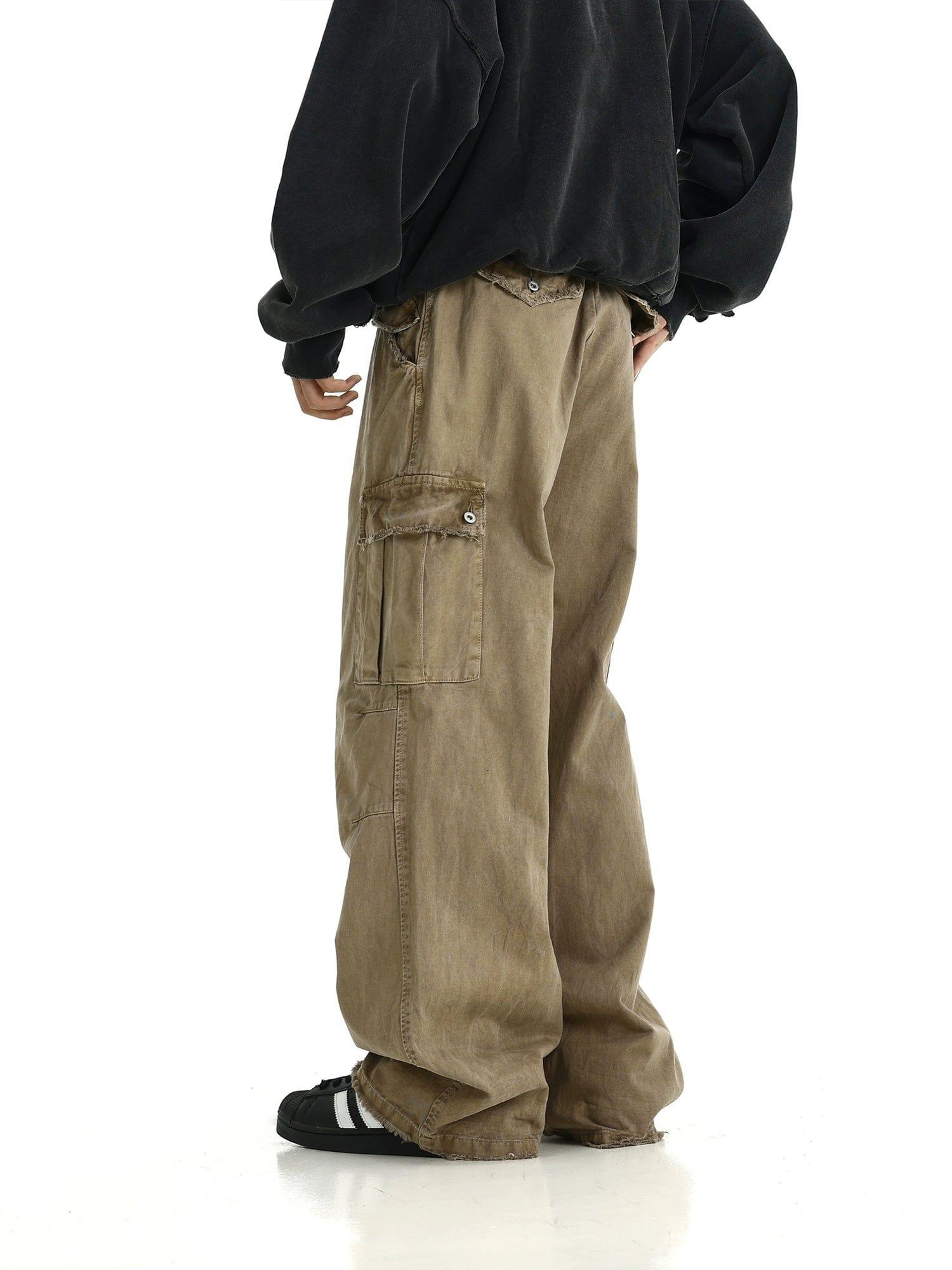 RT No. 11408 DISTRESSED STRAIGHT CARGO PANTS Product Image