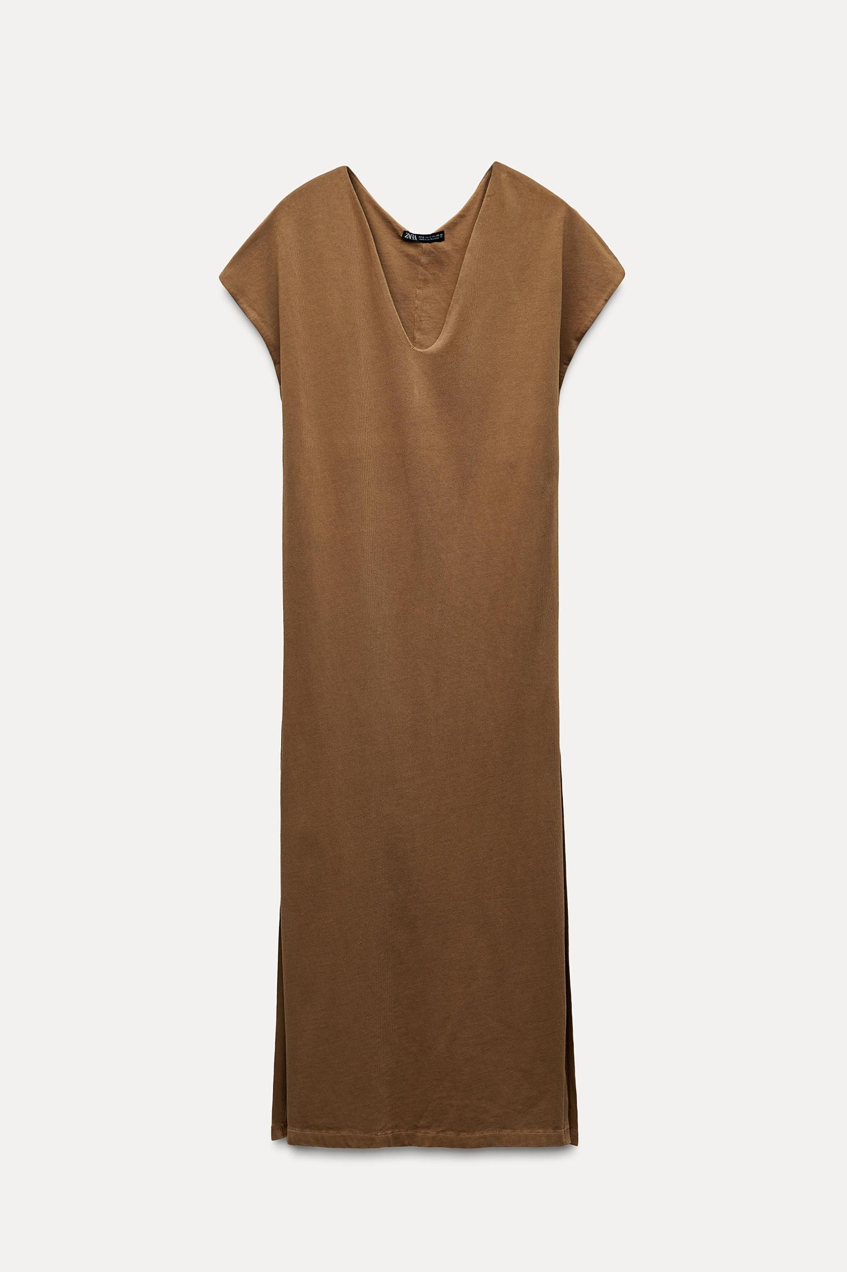 WASHED EFFECT MIDI DRESS Product Image