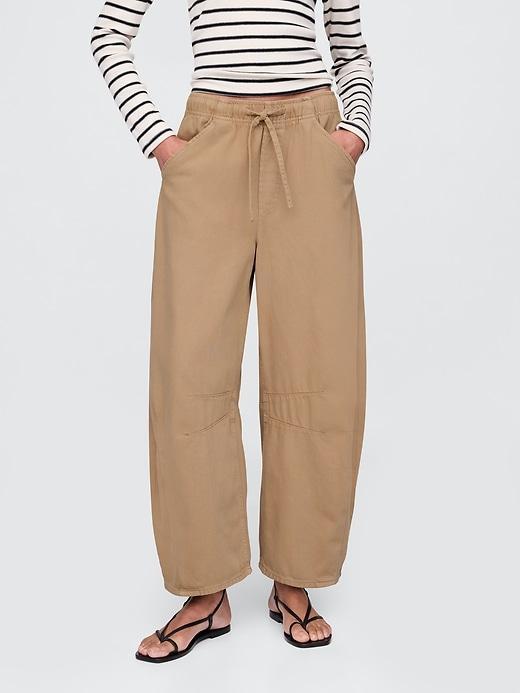 Mid Rise UltraSoft Denim Stripe Easy Horseshoe Jeans Product Image